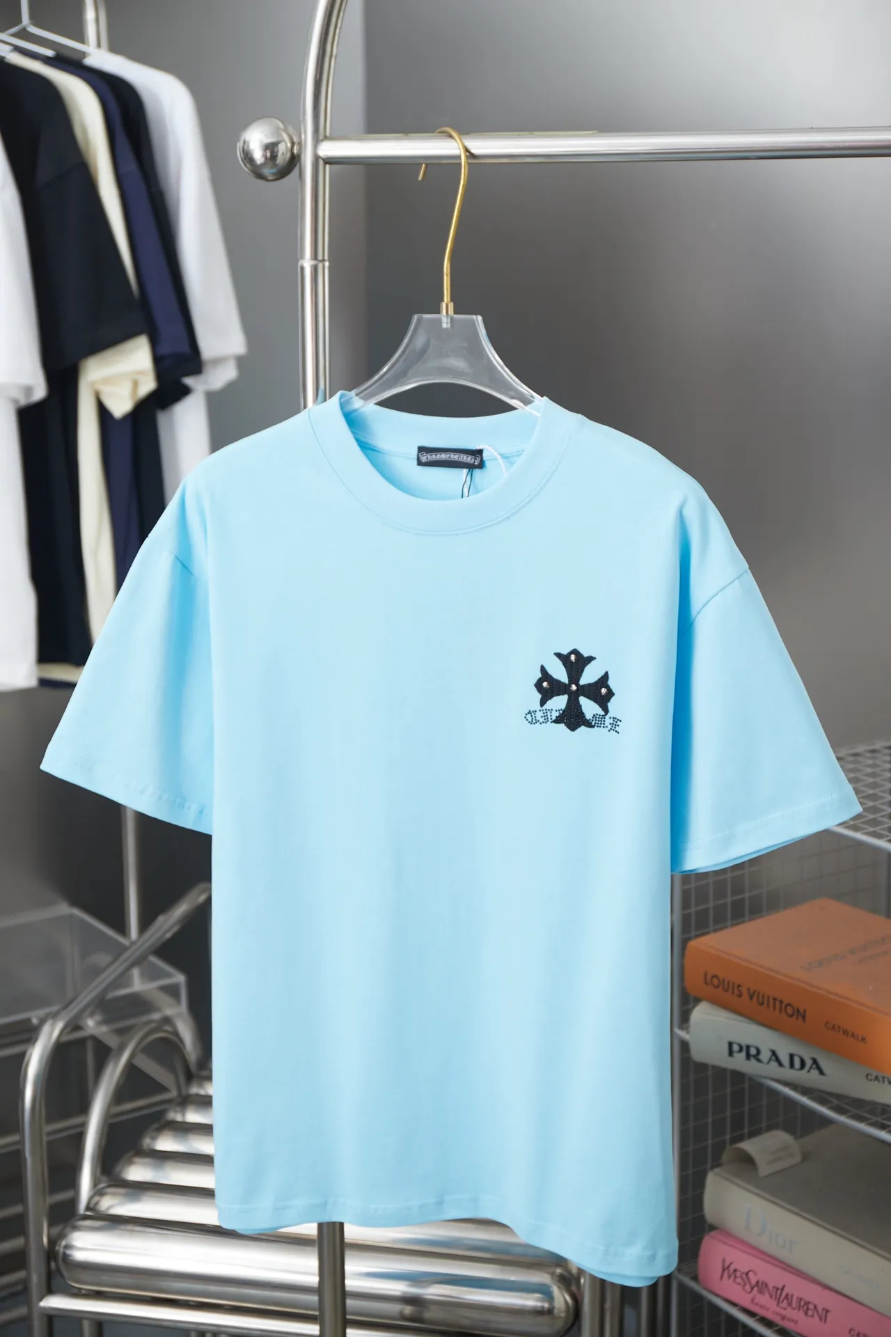 Ch*ome Hearte 26SS New Arrival logo 100% 32 1X 1 ➕ logo ：Black/White/Pink/ /Blue Size：S/M/L/XL